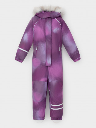 Комбинезоны утепленные для девочки, артикул: ВК 60098/н/9 ГР, цвет: фиолетовый - 2 фото