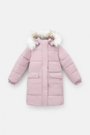 Пальто для девочки, артикул: ВК 38102/1 УЗГ, цвет: розовый - 2 фото