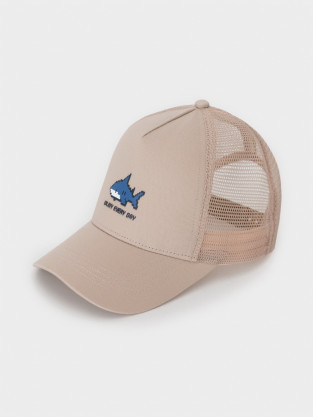 Кепка для мальчика, артикул: ТК 80112, цвет: светло-бежевый - 2 фото