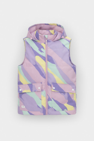 Жилет для девочки, артикул: ВК 35017/н/1 ГР (128-152), цвет: мульти - 2 фото