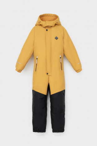 Комбинезоны утепленные для мальчика, артикул: ВК 60122/3 ГР, цвет: желтый - 2 фото