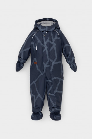 Комбинезоны утепленные для мальчика, артикул: ВК 60032/н/52 Ал, цвет: темно-синий - 2 фото