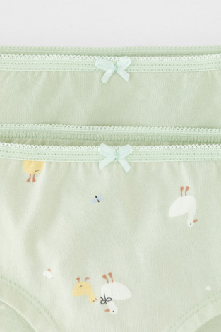 Трусы для девочки, артикул: К 1964-3уп, цвет: голубой - 2 фото