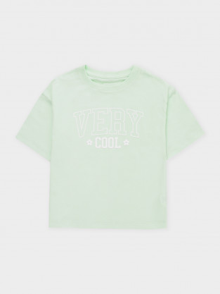 Футболка для девочки, артикул: КР 303016, цвет: зеленый - 2 фото