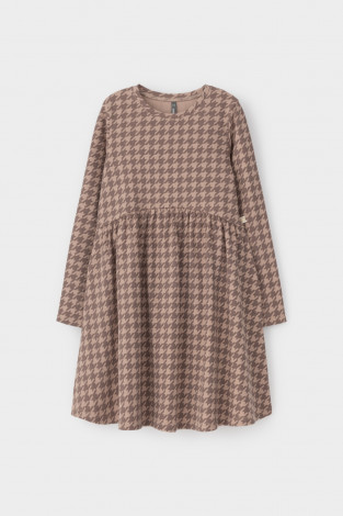 Платье для девочки, артикул: КР 5892, цвет: бежевый - 2 фото