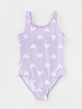 Купальник для девочки, артикул: ТК 16006/17н ФВ, цвет: фиолетовый - 2 фото