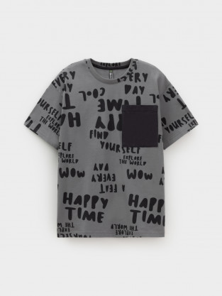 Футболка для мальчика, артикул: КР 302845, цвет: темно-серый - 2 фото