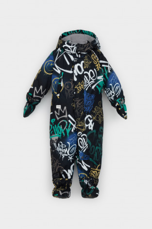Комбинезоны утепленные для мальчика, артикул: ВК 60032/н/48 Ал, цвет: черный3 - 2 фото