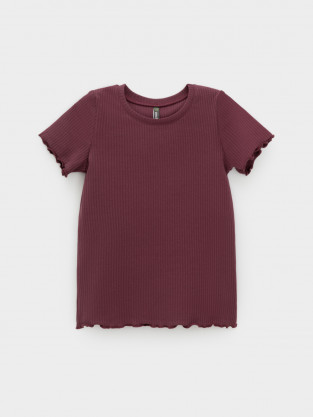 Футболка для девочки, артикул: КР 302868, цвет: бордовый - 2 фото