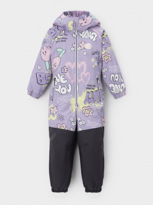 Комбинезоны утепленные для девочки, артикул: ВК 60110/н/4 УЗГ, цвет: фиолетовый - 2 фото
