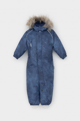 Комбинезоны утепленные для мальчика, артикул: ВК 60116/н/5 ГР, цвет: синий - 2 фото