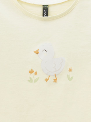 Футболка для девочки, артикул: КР 302966, цвет: желтый - 2 фото