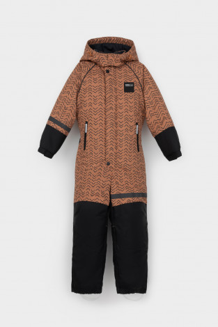 Комбинезоны утепленные для мальчика, артикул: ВК 60100/н/5 ГР, цвет: коричневый - 2 фото