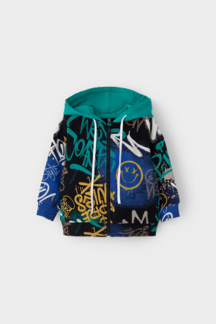 Жакет для мальчика, артикул: КР 302650, цвет: черный3 - 2 фото