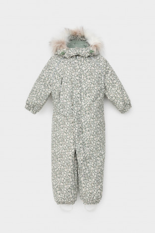 Комбинезоны утепленные для девочки, артикул: ВК 60105/н/7 ГР, цвет: хаки - 2 фото