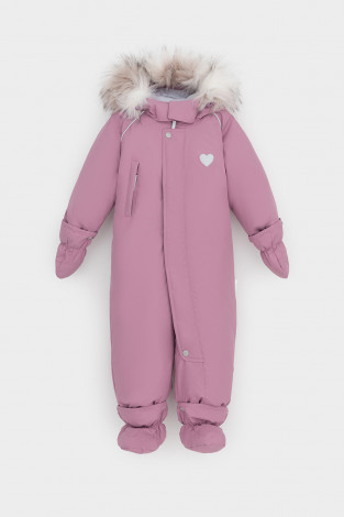 Комбинезоны утепленные для девочки, артикул: ВК 60106/3 УЗГ, цвет: фиолетовый - 2 фото