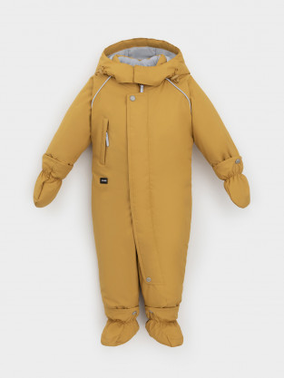 Комбинезоны утепленные для мальчика, артикул: ВК 60032/11 УЗГ, цвет: желтый - 2 фото