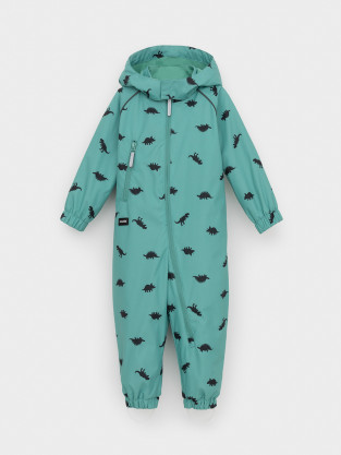 Комбинезоны утепленные для мальчика, артикул: ВК 60088/н/18 Ал, цвет: зеленый - 2 фото