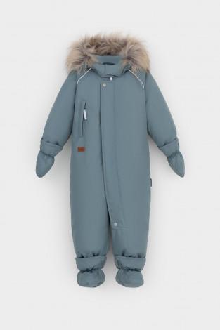 Комбинезоны утепленные для мальчика, артикул: ВК 60106/4 УЗГ, цвет: зеленый - 2 фото