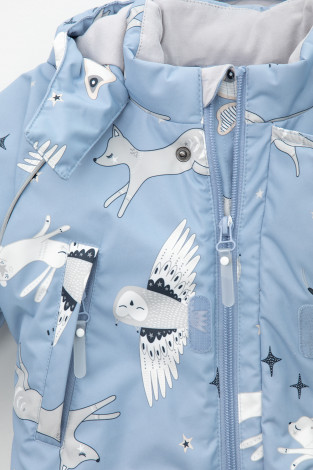 Комбинезоны утепленные для девочки, артикул: ВК 60032/н/31 Ал, цвет: голубой - 2 фото