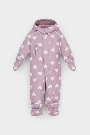 Комбинезоны утепленные для девочки, артикул: ВК 60113/н/2 УЗГ, цвет: фиолетовый - 2 фото