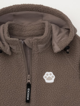 Комбинезон для мальчика, артикул: ФЛ 60011/5 ГР, цвет: коричневый - 2 фото