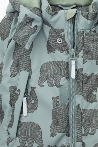 Комбинезоны утепленные для мальчика, артикул: ВК 60032/н/36 Ал, цвет: зеленый - 2 фото