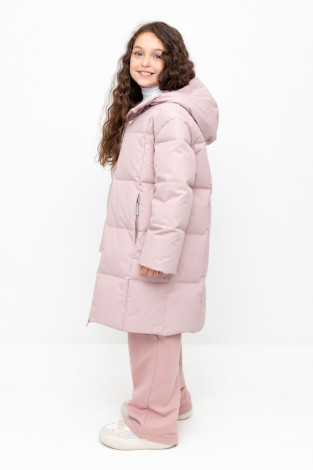 Пальто для девочки, артикул: ВК 34068/3 УЗГ, цвет: розовый - 2 фото