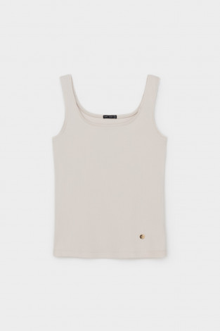 Майки женские для мам, артикул: ЕВТ 3224/25, цвет: бежевый - 2 фото