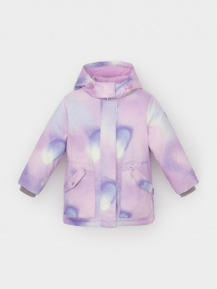 Куртка для девочки, артикул: ВК 38120/н/3 ГР, цвет: розовый - 2 фото