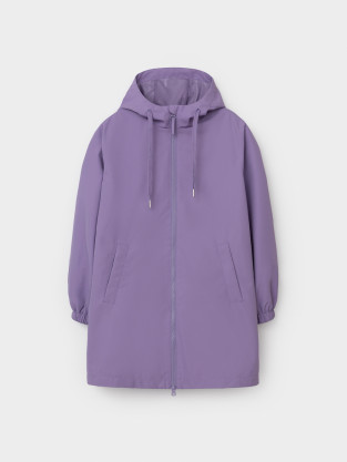 Пальто для девочки, артикул: ВК 32183/3 ГР, цвет: фиолетовый - 2 фото