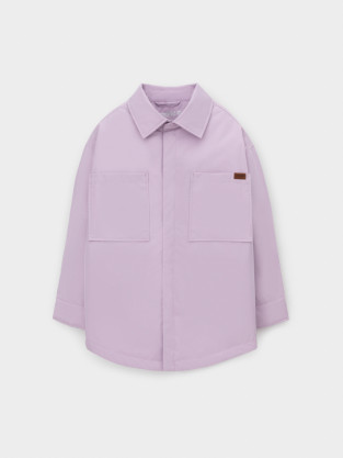 Куртка для девочки, артикул: ВК 32182/1 ГР, цвет: фиолетовый - 2 фото