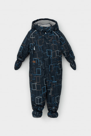 Комбинезоны утепленные для мальчика, артикул: ВК 60032/н/50 Ал, цвет: темно-синий - 2 фото