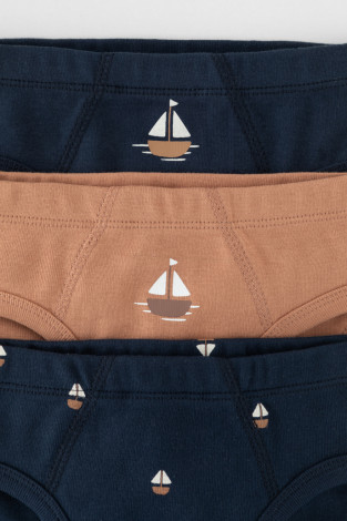 Трусы для мальчика, артикул: К 1928-3уп, цвет: коричневый - 2 фото