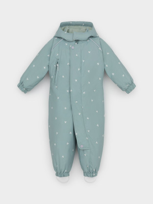 Комбинезоны утепленные для девочки, артикул: ВК 60085/н/49 Ал, цвет: зеленый - 2 фото