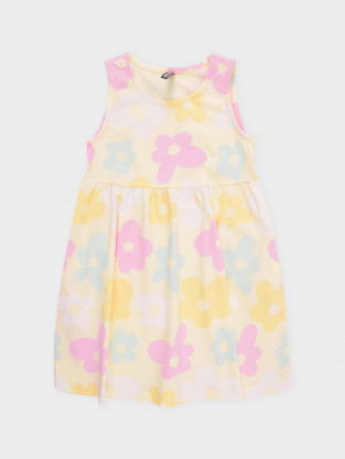 Платье для девочки, артикул: КР 5976, цвет: желтый - 2 фото