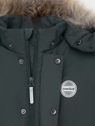 Куртки для мальчика, артикул: ВК 36106/1 ГР (128-158), цвет: зеленый - 2 фото