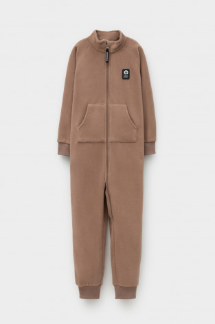 Комбинезон для мальчика, артикул: ФЛ 60006/2 ГР, цвет: бежевый - 2 фото