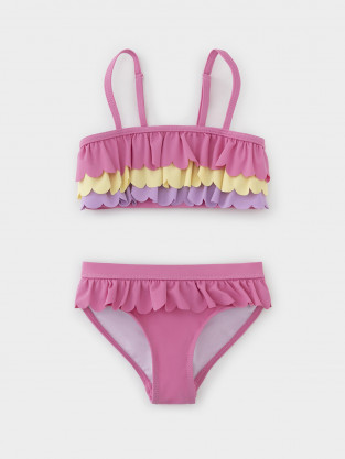 Купальник для девочки, артикул: ТК 17009/8 ФВ, цвет: розовый - 2 фото