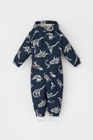 Комбинезоны утепленные для мальчика, артикул: ВК 60085/н/42 ГР, цвет: темно-синий - 2 фото