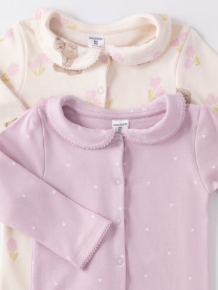 Комбинезон для новорожденных, артикул: К 6538-2уп, цвет: светло-розовый - 2 фото