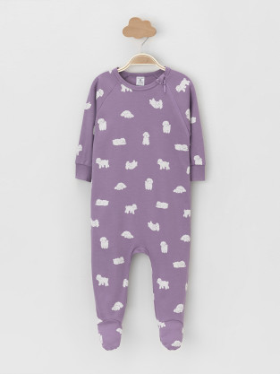 Комбинезон для новорожденных, артикул: К 6444-2уп, цвет: фиолетовый - 2 фото
