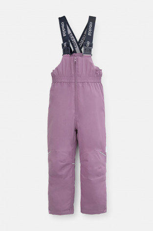 Брюки утепленные для девочки, артикул: ВК 40002/24/6 ГР, цвет: фиолетовый - 2 фото