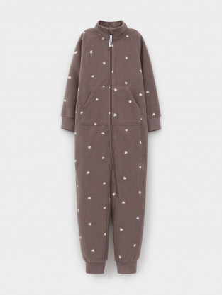 Комбинезон для девочки, артикул: ФЛ 60005/н/8 ГР, цвет: розовый - 2 фото