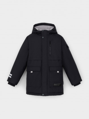 Куртки для мальчика, артикул: ВК 36105/3 ГР (128-158), цвет: черный - 2 фото