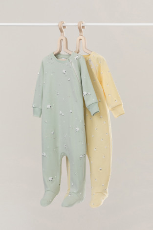 Комбинезон для новорожденных, артикул: К 6444-2уп, цвет: желтый - 2 фото