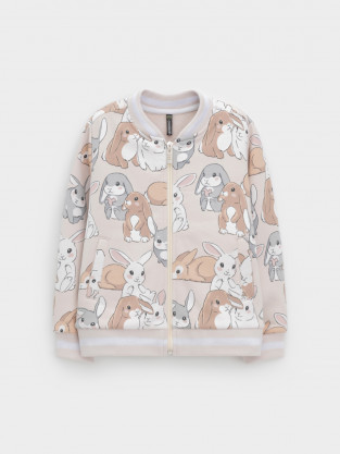 Жакет для девочки, артикул: КР 302899, цвет: бежевый - 2 фото