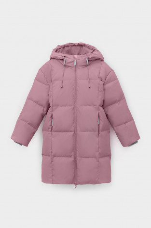 Пальто для девочки, артикул: ВК 34068/4 УЗГ, цвет: фиолетовый - 2 фото