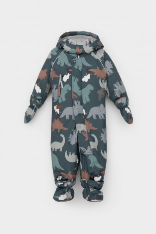 Комбинезоны утепленные для мальчика, артикул: ВК 60113/н/8 УЗГ, цвет: зеленый - 2 фото