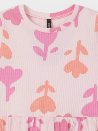 Платье для девочки, артикул: КР 5954-1, цвет: светло-розовый - 2 фото